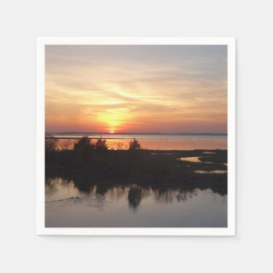 Chincoteague Sunset II Virginia Landscape Napkin