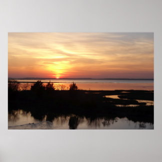 Chincoteague Sunset II Virginia Landscape Poster