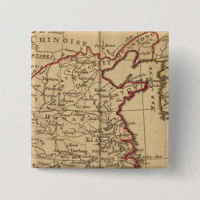 Chine, Japan 15 Cm Square Badge (Front)