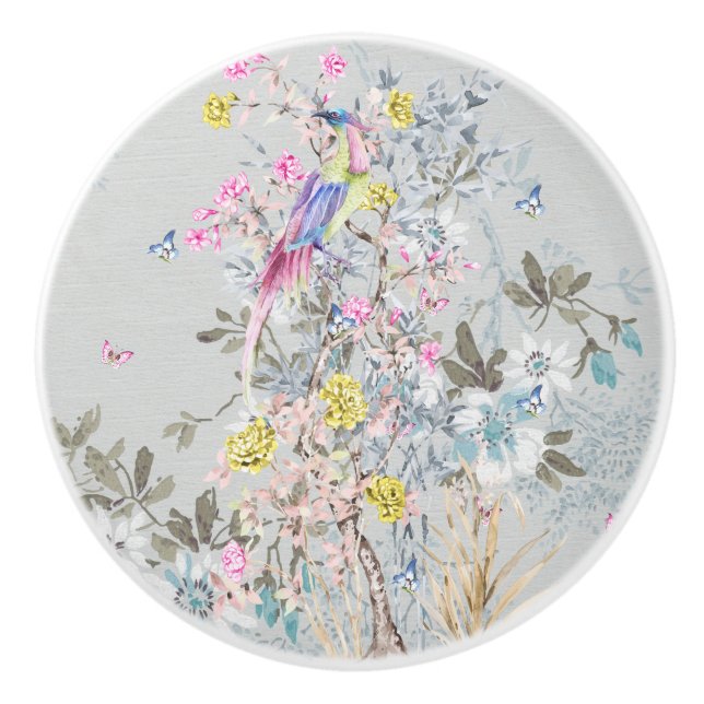 Chine soirée,toile,nature scene,antique,pattern,pe ceramic knob (Front)