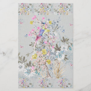 Chine soirée,toile,nature scene,antique,pattern,pe stationery