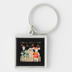 Chinese 2020 New Year of the Rat Festival Key Ring