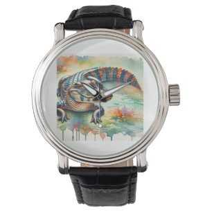 Chinese Alligator 200624AREF226 - Watercolor Watch