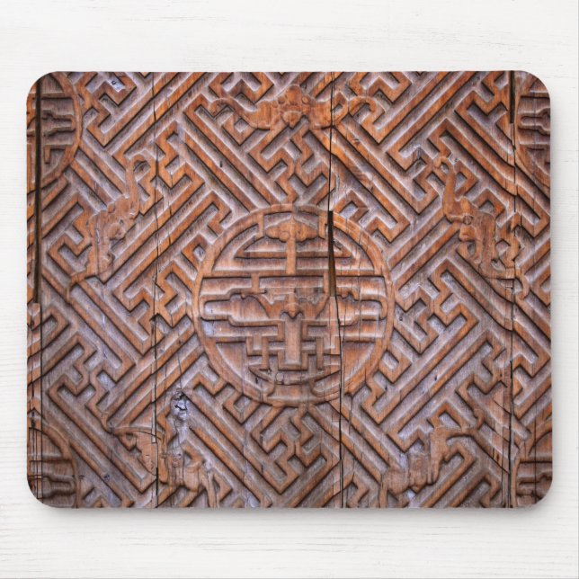 chinese ancient wood mouse pad (Front)