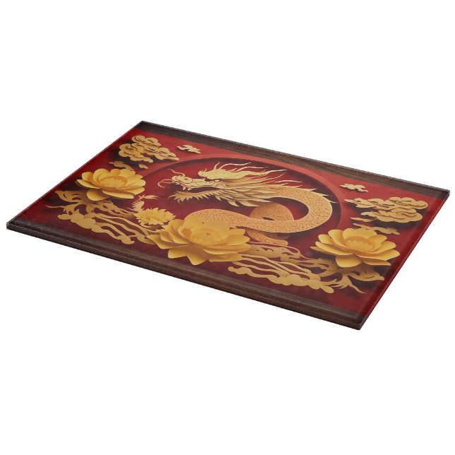Chinese and Vietnamese Wood Dragon Year 2024 CB Cutting Board (Corner)