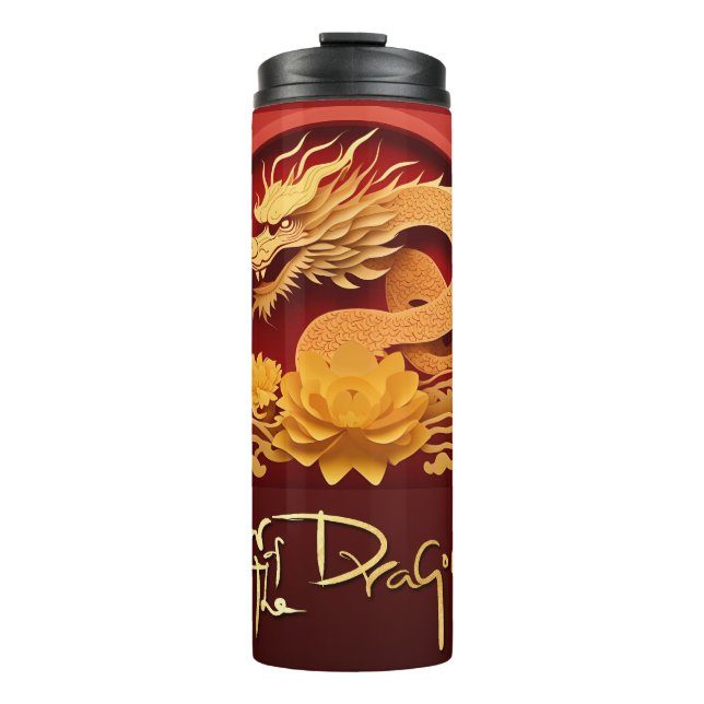 Chinese and Vietnamese Wood Dragon Year 2024 TT Thermal Tumbler (Front)