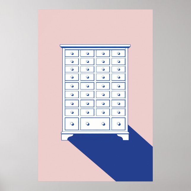 Chinese Apothecary Cabinet Print (Front)