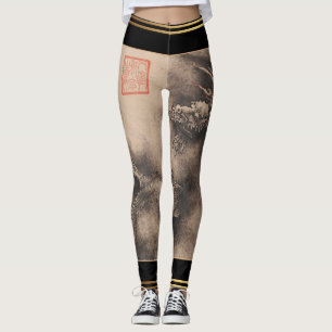 Chinese Art Dragon Lunar New Year Leggings