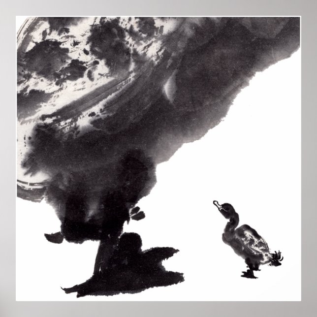 Chinese art with duck motif poster (Front)