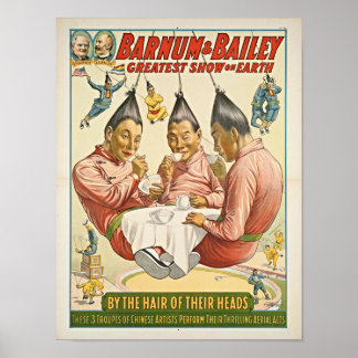 Chinese Artists Troupes Circus Poster