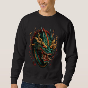 Chinese Asian Culture Dragon Japanese 2 Sweatshirt