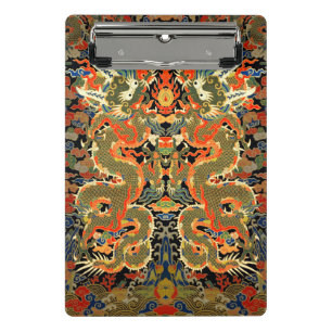 Chinese Asian Dragon Colourful Art Mini Clipboard