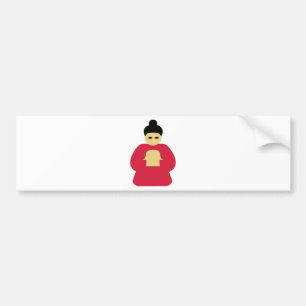 Chinese asian person bumper sticker