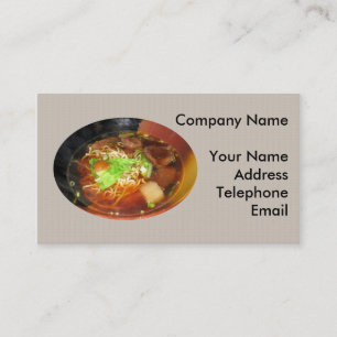 Chinese Beef Noodle Dish Business Card