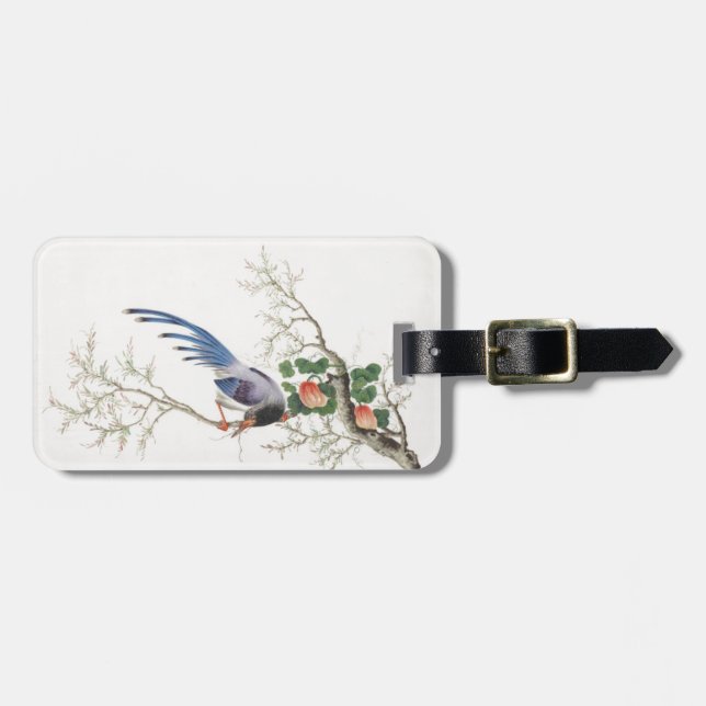 Chinese Bird Painting Luggage Tag (Front Horizontal)