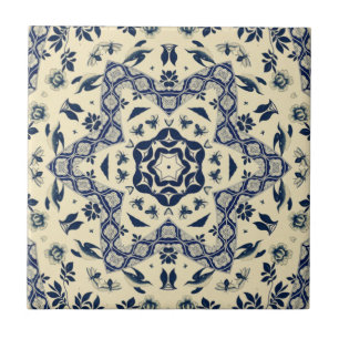 Chinese Birds ~ Bees ~ Flowers ~ Delft ~ * ~ Tile