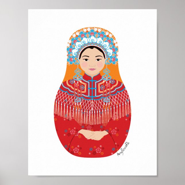 Chinese Bride Matryoshka Poster (Front)