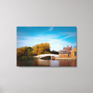 Chinese bridge at Godmanchester Canvas Print