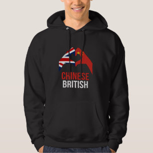 Chinese British UK China Flag Hoodie