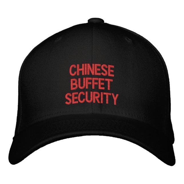 CHINESE BUFFETSECURITY EMBROIDERED HAT (Front)