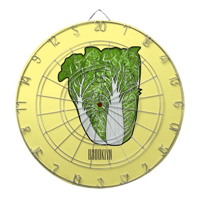 Chinese cabbage cartoon illustration  dartboard (Front)