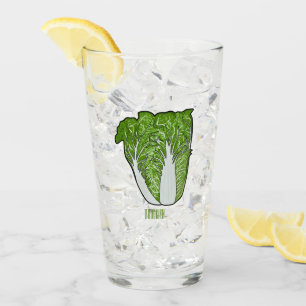 Chinese cabbage cartoon illustration  glass