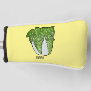 Chinese cabbage cartoon illustration  golf head cover