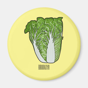 Chinese cabbage cartoon illustration magnet