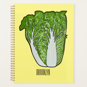 Chinese cabbage cartoon illustration planner