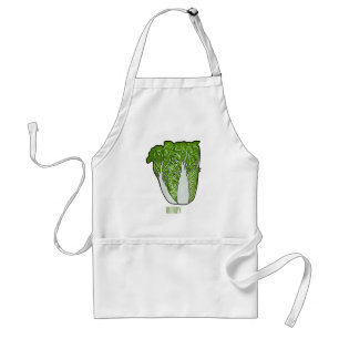Chinese cabbage cartoon illustration standard apron