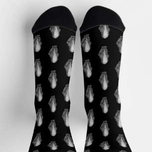 Chinese Cabbage Portrait Photograph Socks