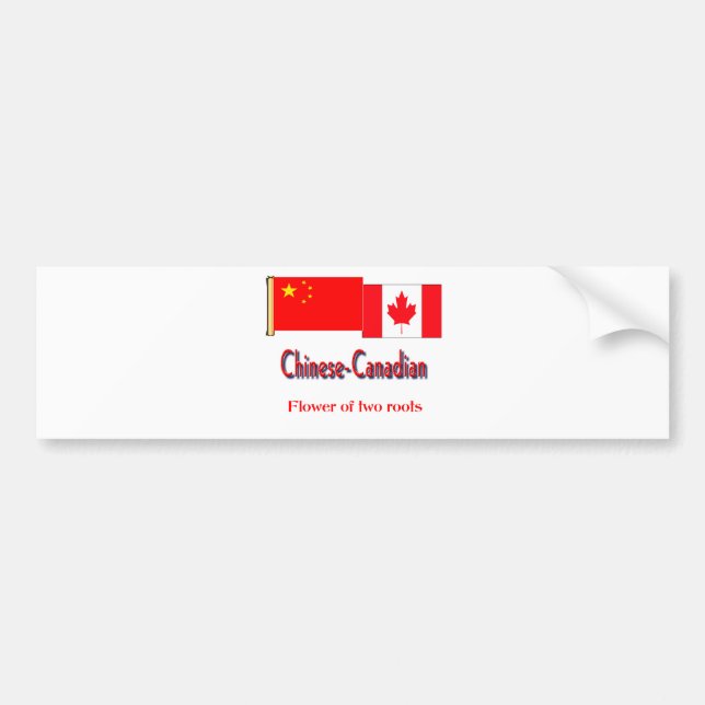 Chinese-canadian Bumper Sticker (Front)