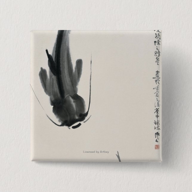 Chinese Catfish 15 Cm Square Badge (Front)