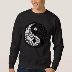Chinese Cats Yin Yang Symbol Cat Sweatshirt