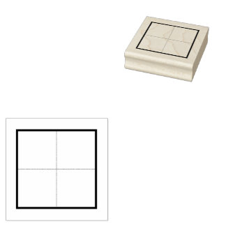 Chinese Character Handwriting Grid Rubber Stamp