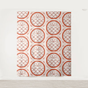 Chinese Coin Pattern Tapestry