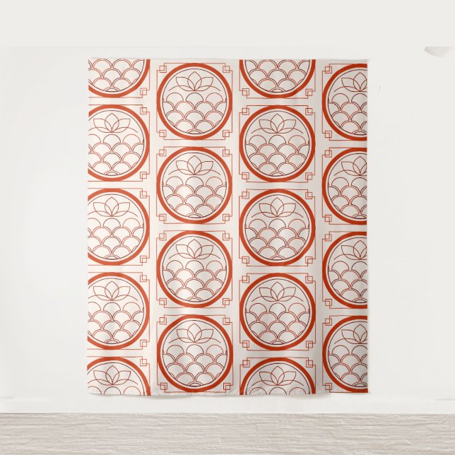 Chinese Coin Pattern Tapestry (Front)