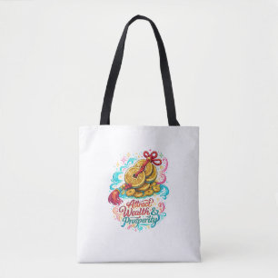 Chinese Coins Lucky Charm Tote Bag Feng Shui Gif