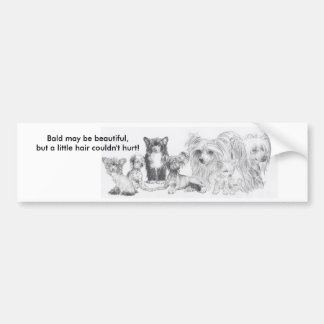 Chinese Crested Bumper Sticker