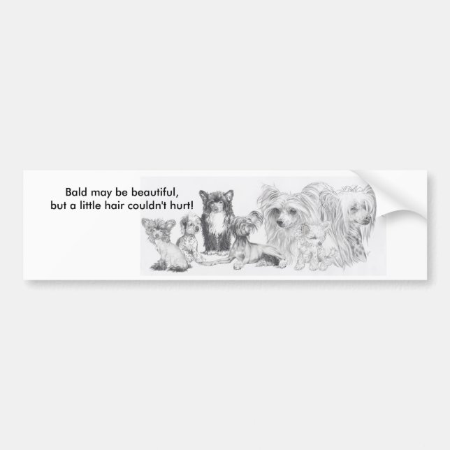 Chinese Crested Bumper Sticker (Front)