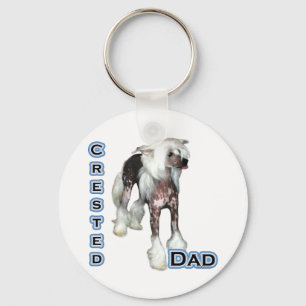 Chinese Crested Dad 4 - Keychain