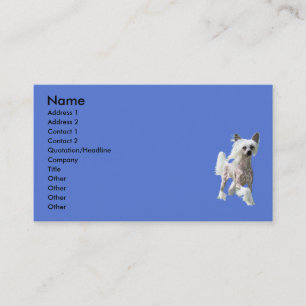 Chinese Crested DIVA Business Card