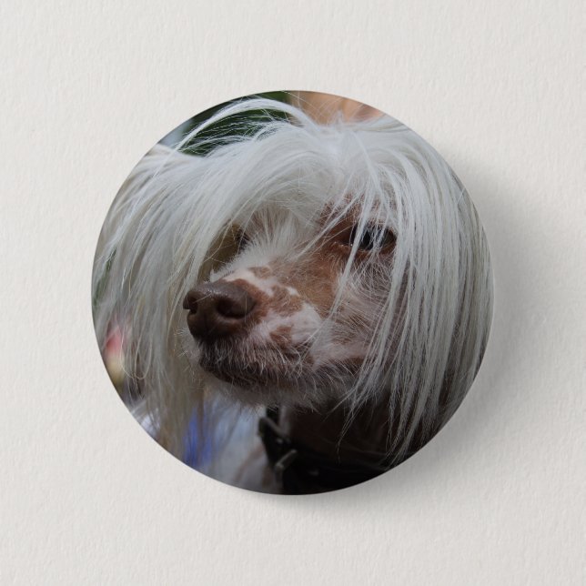 Chinese Crested Dog 6 Cm Round Badge (Front)