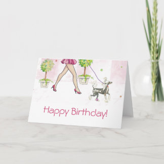 Chinese Crested Dog Birthday Cards