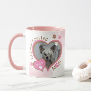 Chinese Crested Dog Mum Personalised Photo Mug