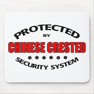 Chinese Crested Dog Security Mouse Pad