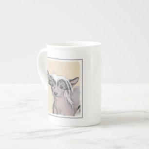 Chinese Crested Hairless Painting Original Dog Art Bone China Mug