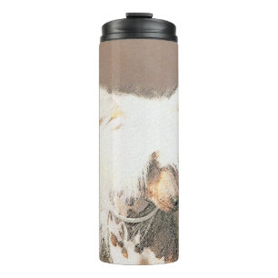 Chinese Crested Hairless Painting Original Dog Art Thermal Tumbler