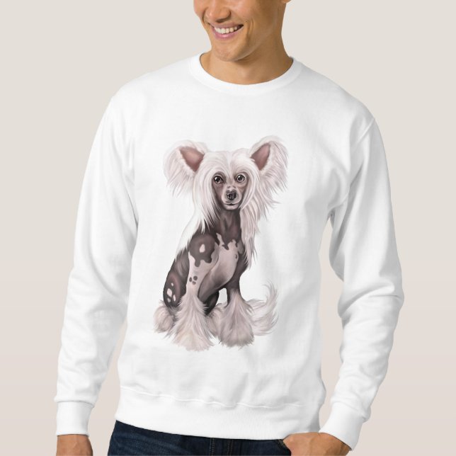 Chinese Crested Hairless Sit Sweatshirt (Front)