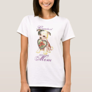 Chinese Crested Heart Mum T-Shirt